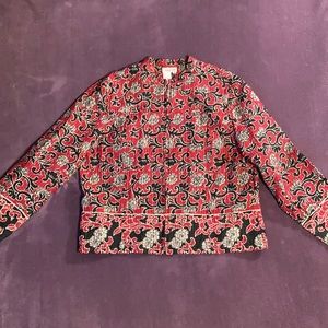 Floral Lightweight Sweater Jacket